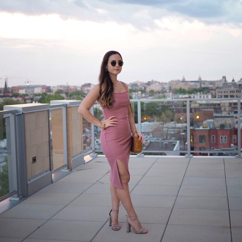 Leith Bandage Dress in Pink